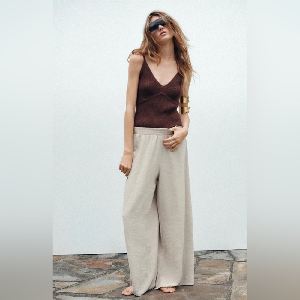 Zara Flowy Palazzo Pants✨